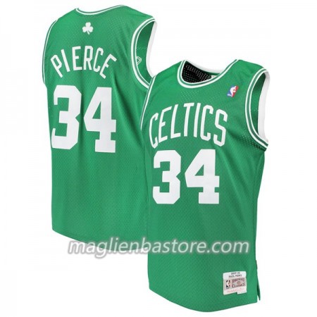 Maglia NBA Boston Celtics Paul Pierce 34 Hardwood Classics Verde Swingman - Uomo